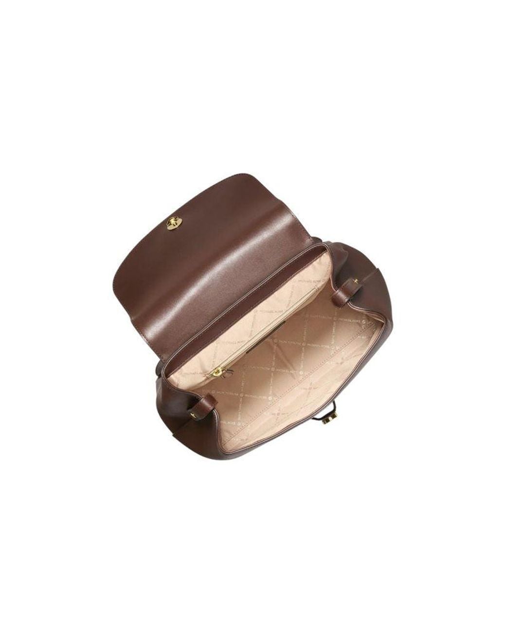 Michael Kors Brown Backpack 88.Coated Canvas/11.Polyester