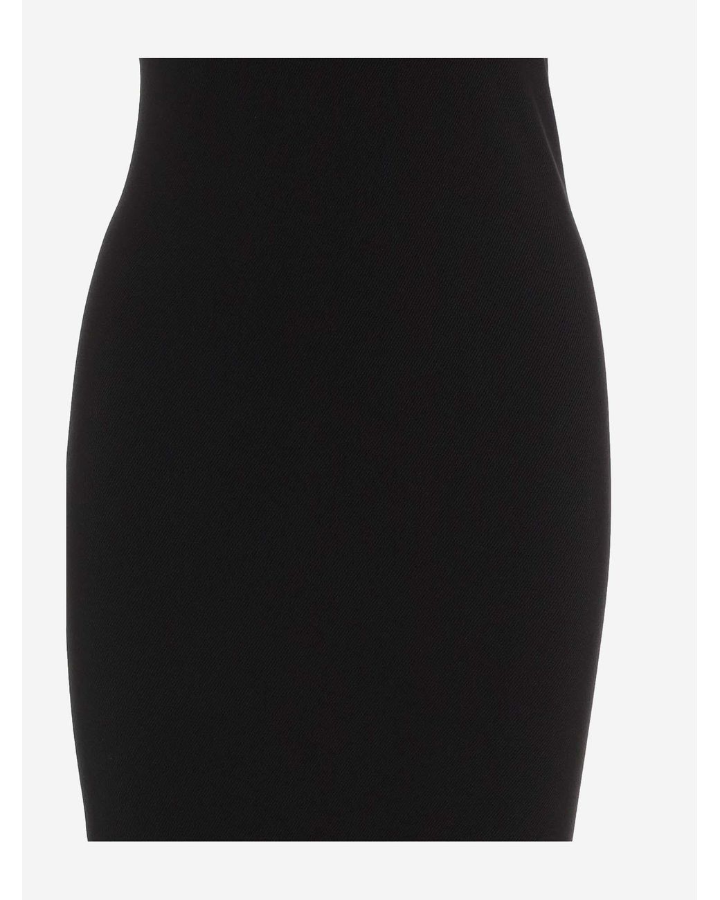 Balenciaga Black Stretch Viscose Long Dress