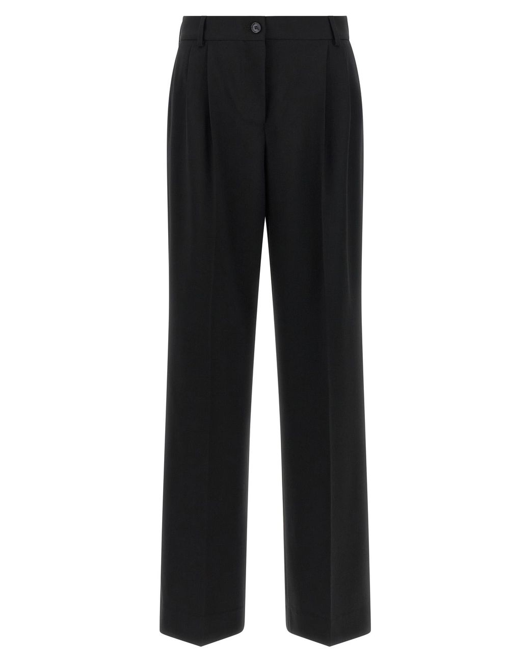 Dolce & Gabbana Black Virgin Wool Casual Pants