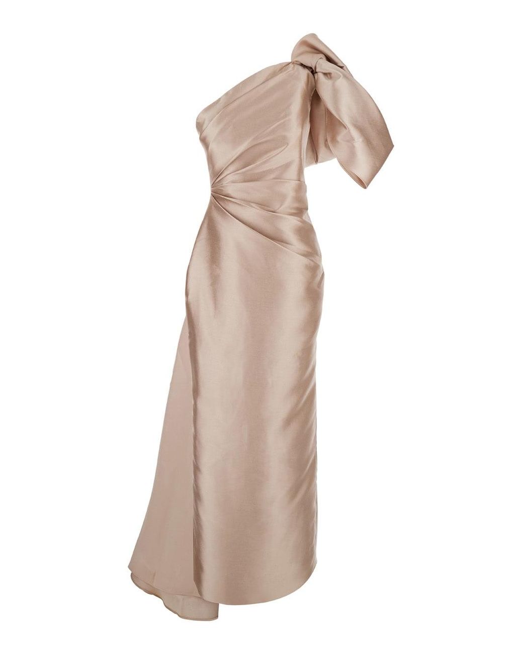 ワンピース SOLACE LONDON Kiana Maxi Dress \nCrepe Knit & Twill Solace London Kiana Maxi Dress | Brown | FARFETCH