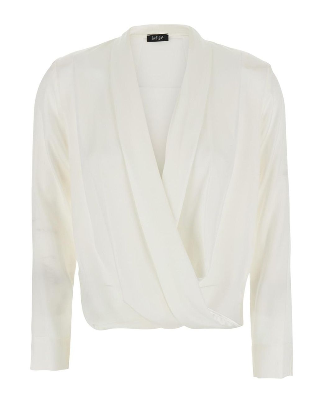 Le Plain White Georgette Blouse Blouses