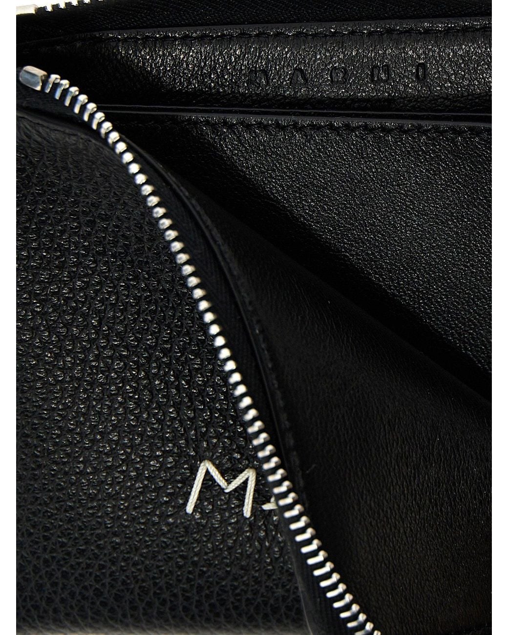 Marni Black Logo-Embossed Leather Wallet