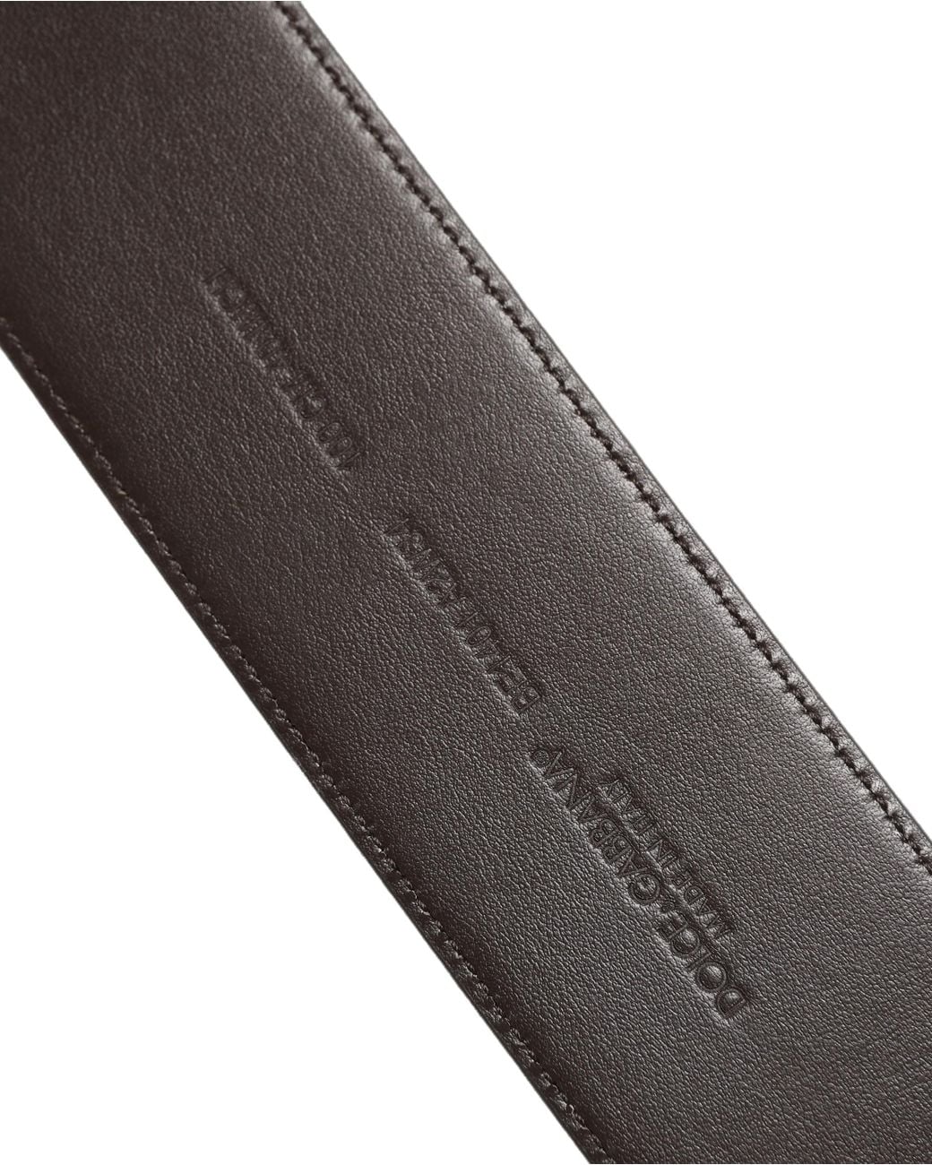 Dolce & Gabbana Black Dolce & Gabbana Python Leather-Buckle Belt