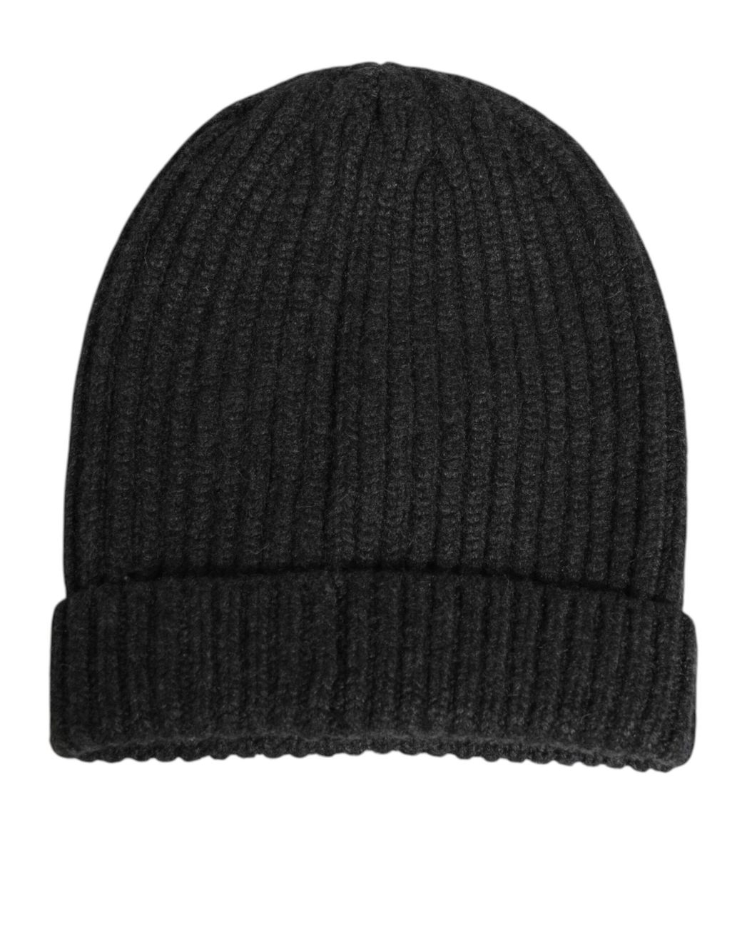 Dolce & Gabbana Black Cashmere Knitted Beanie Capello Hat for men