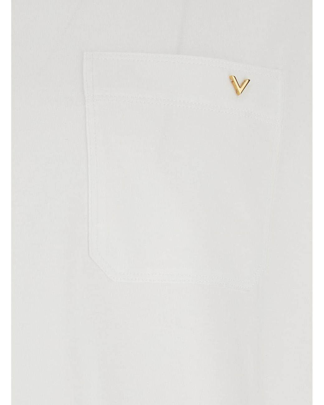 Valentino White T-Shirt Jersey Cotton T-Shirts for men