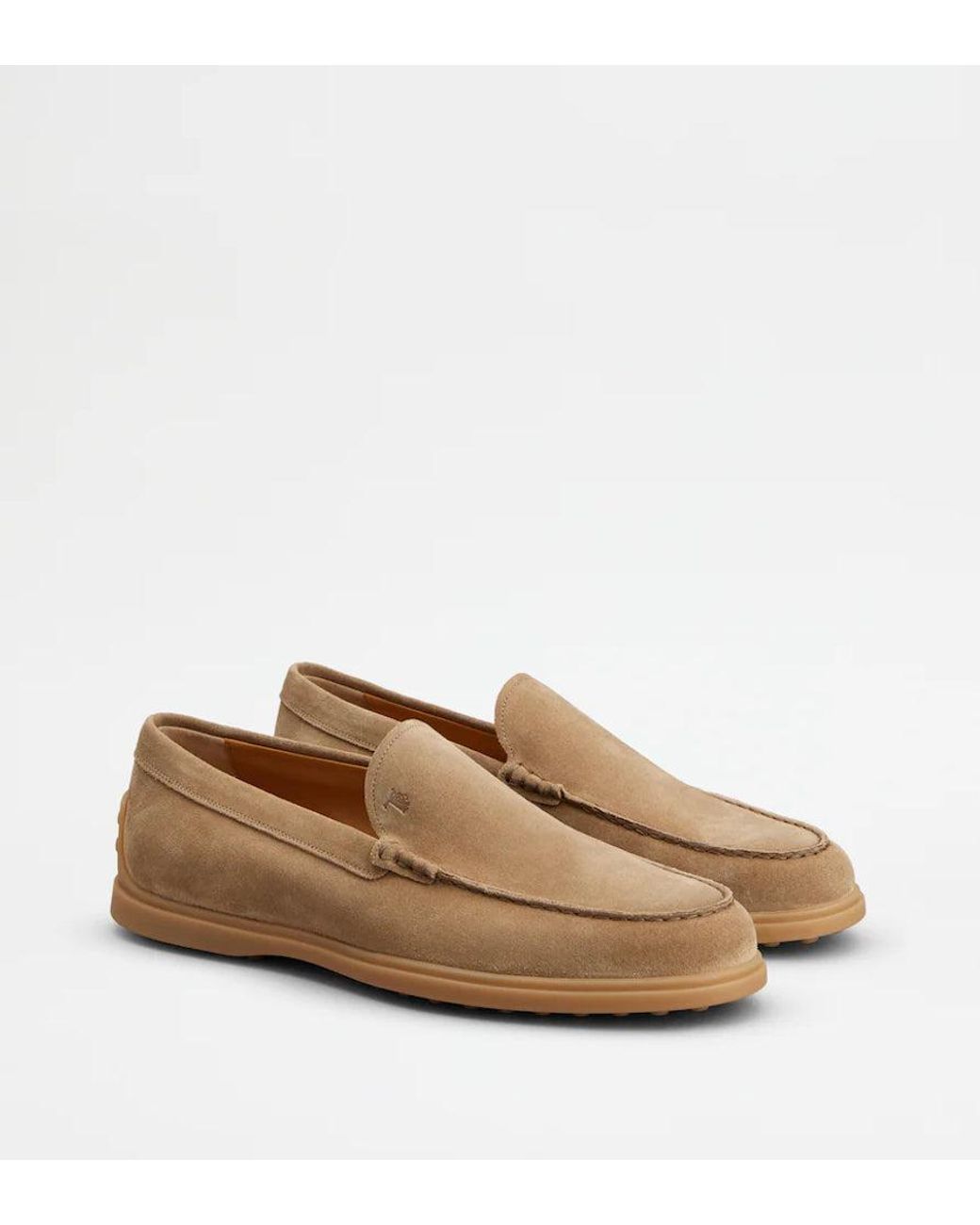 Tod's Natural Tod's Suede Loafer for men