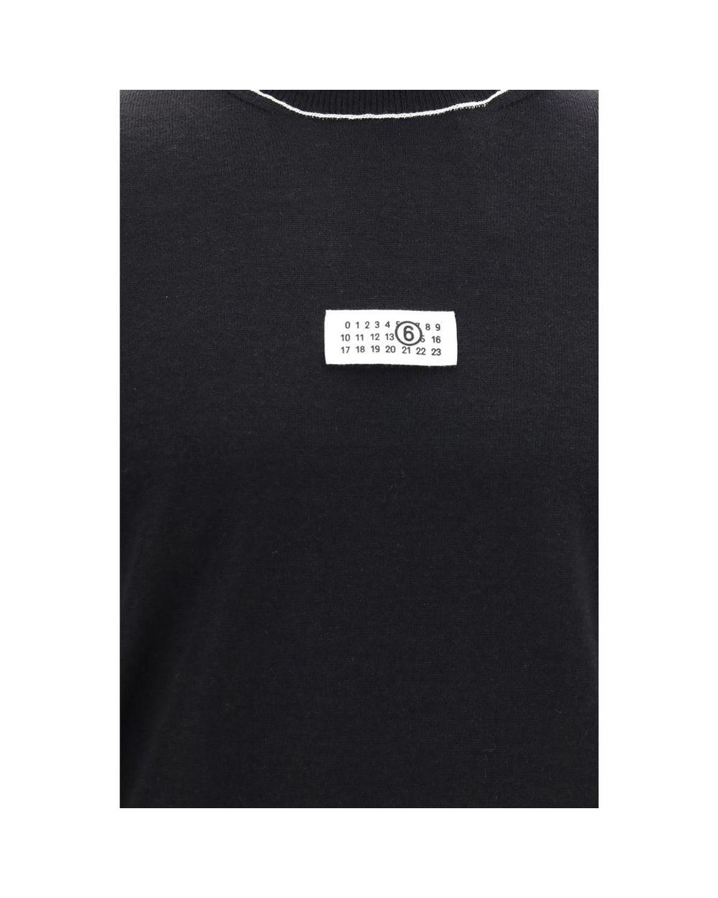 MM6 by Maison Margiela Blue Wool Oves Aries Turtleneck Clothing for men