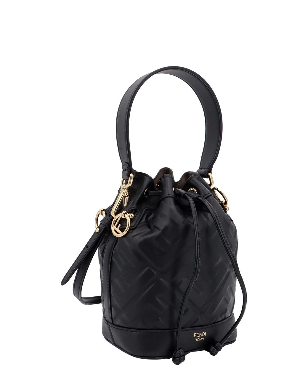 Fendi bucket 2025 bag black