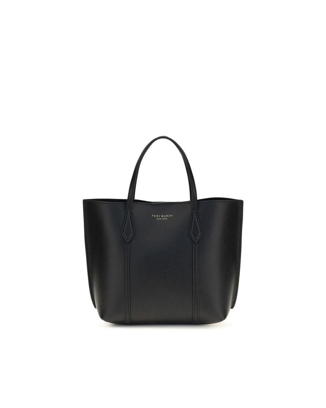 Tory Burch Black Calf Leather Bos Taurus Handbag