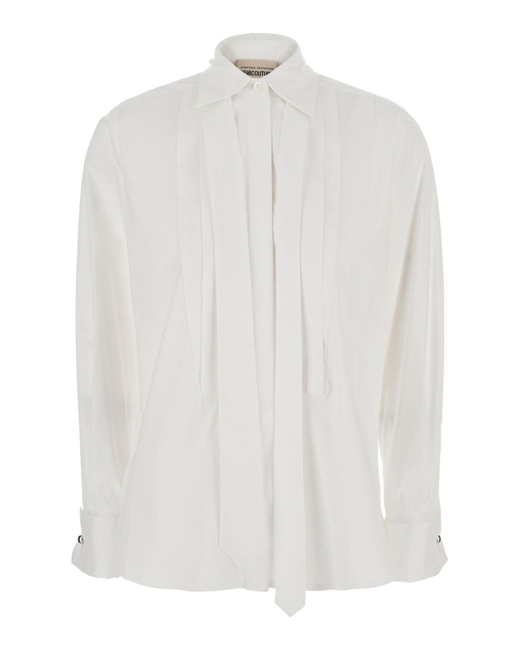 Semicouture White Shirt Gracie Cotton Blouses