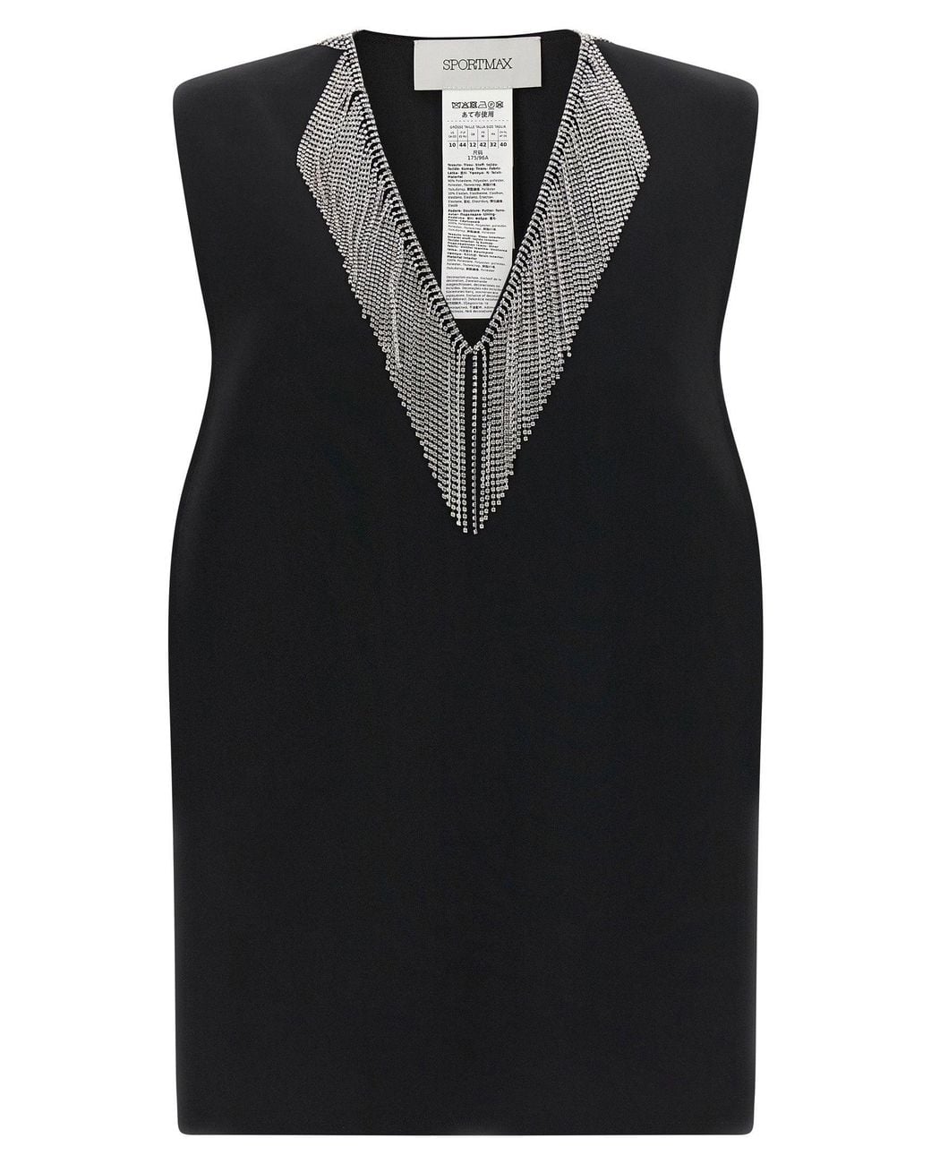 Sportmax Black Tank Top
