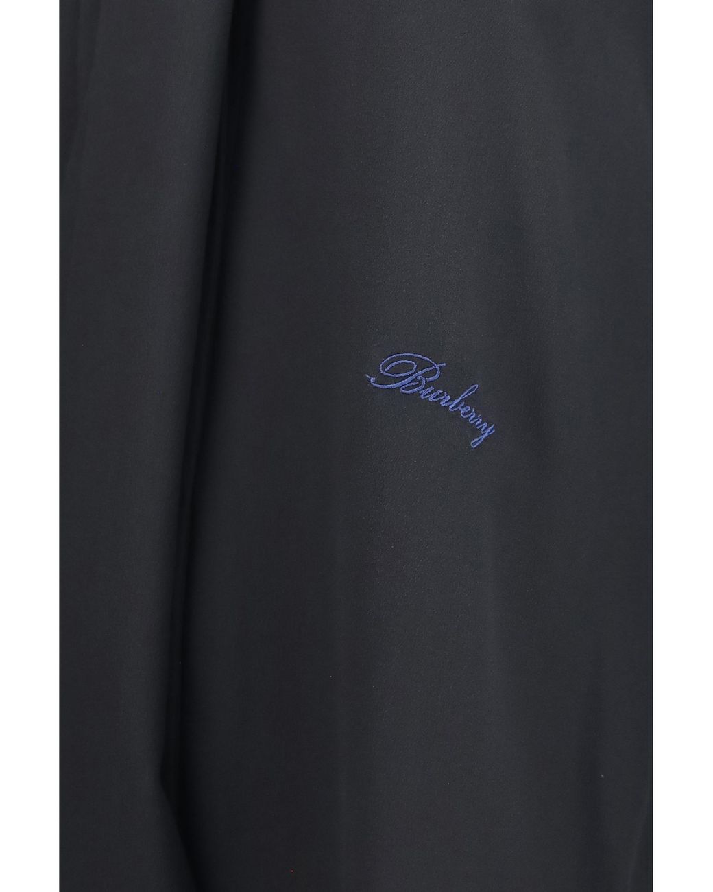 Burberry Blue Silk Blouse With Scarf Tie, Jacket