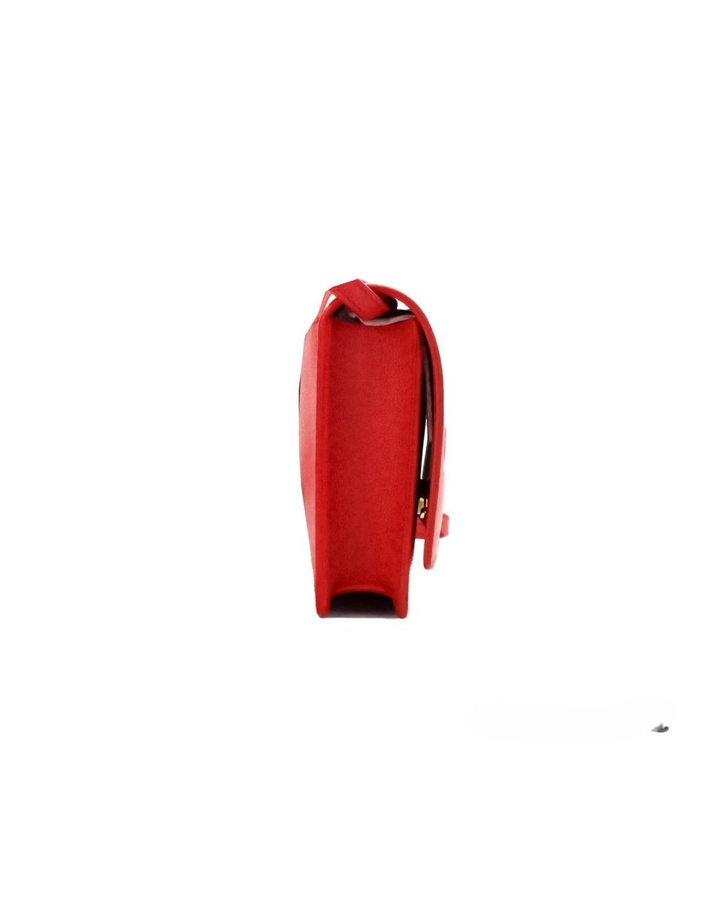 Burberry Red Hampshire Small Embossed Logo Smooth Leather Crossbody Bag