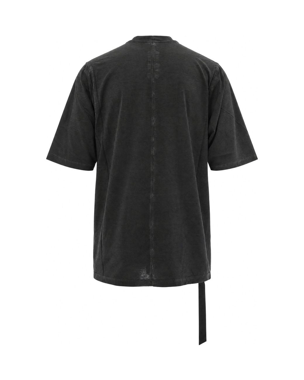 Rick Owens Black T-Shirt Jumbo Faded- Cotton T-Shirts And Polos for men