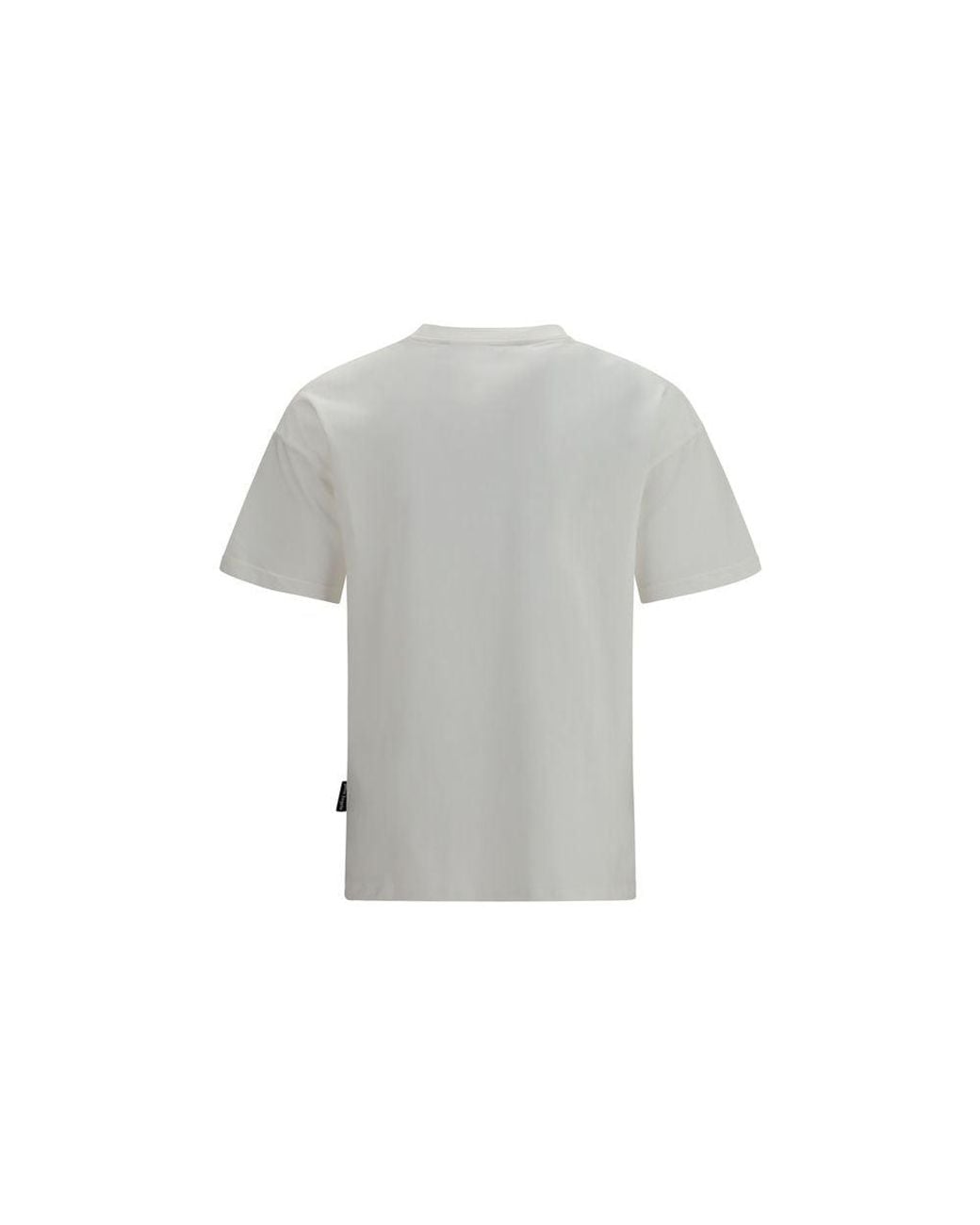 Palm Angels Gray White Cotton T for men