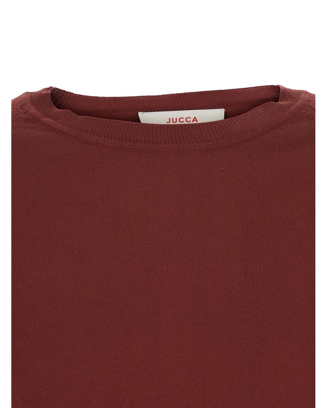 Jucca Red Cotton Round Neck Pull Jersey