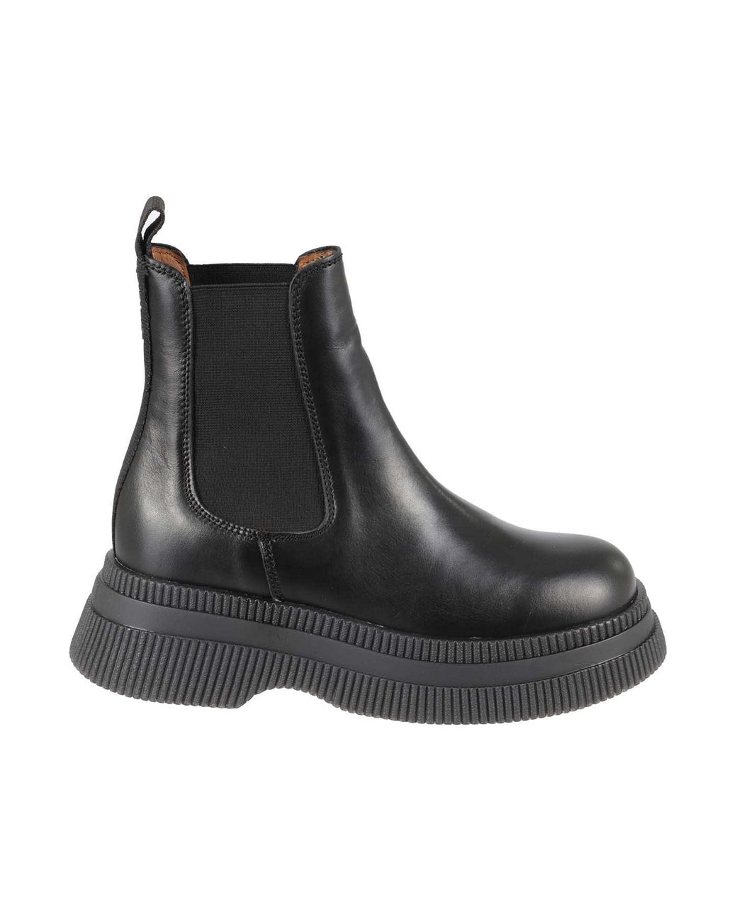 Ganni Creepers Chelsea Boot in Black Lyst