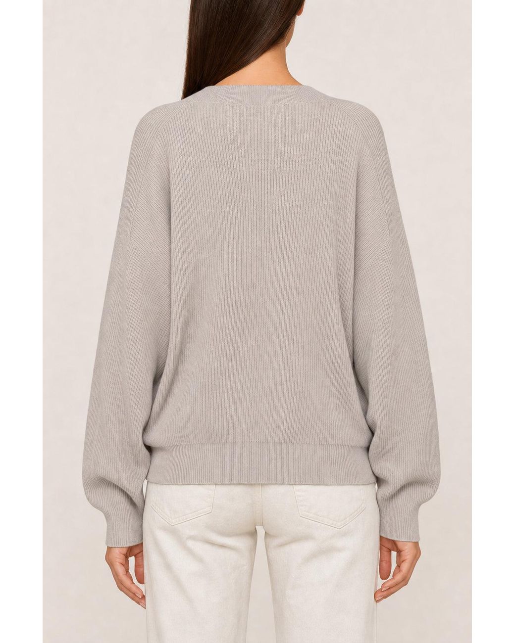 Brunello Cucinelli Gray Light Cotton Sweater
