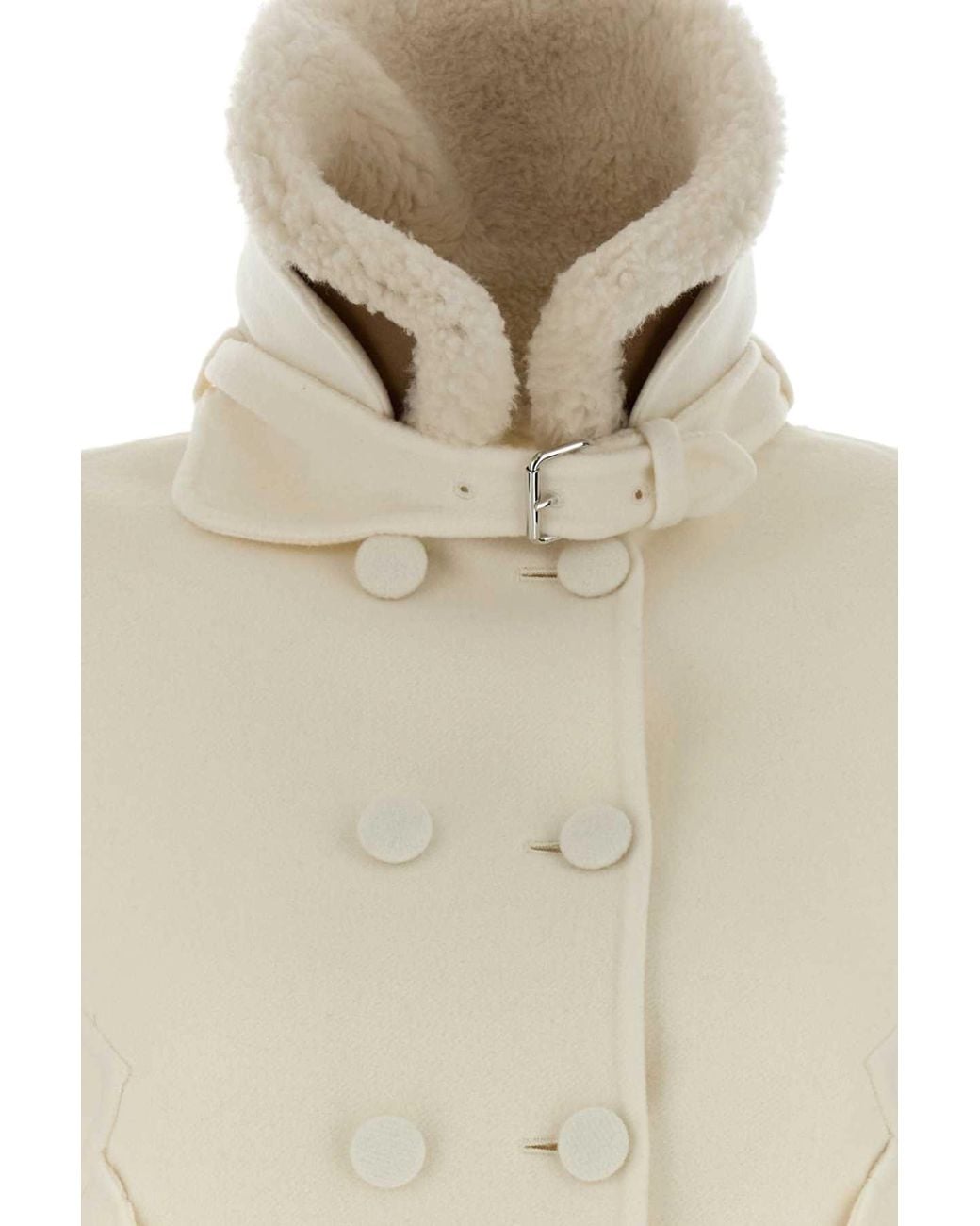 Ermanno Scervino Natural Virgin Wool Jacket