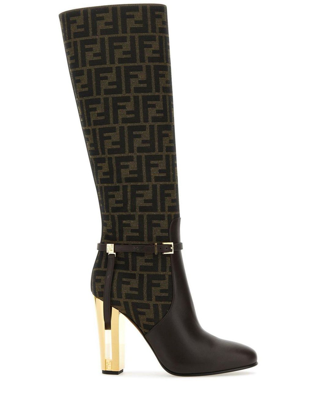 Fendi top heel boots