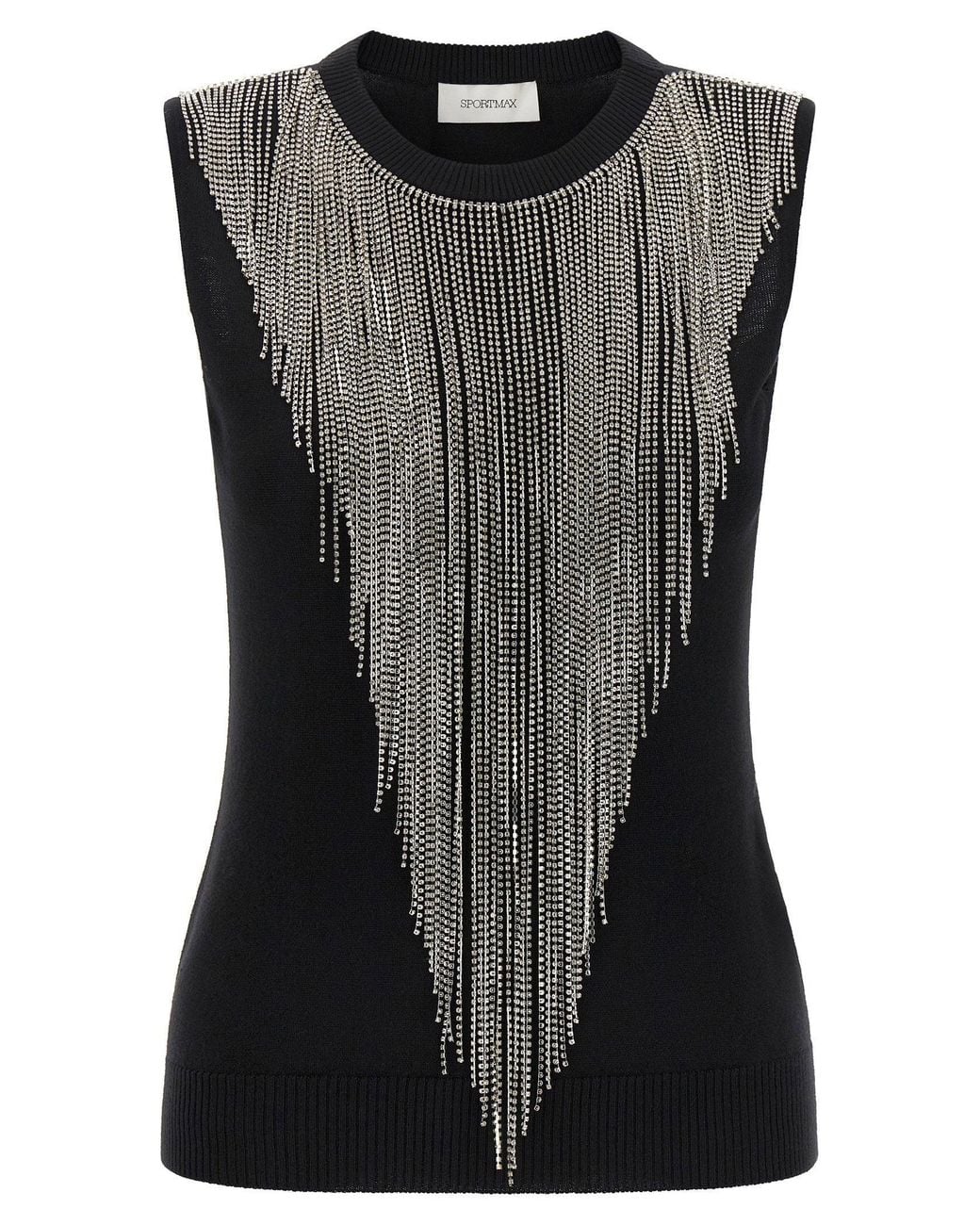Sportmax Black Tank Top