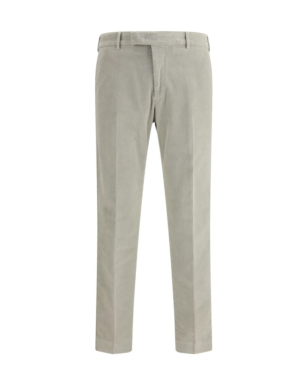 PT Torino Gray Rebel Trousers Cotton for men