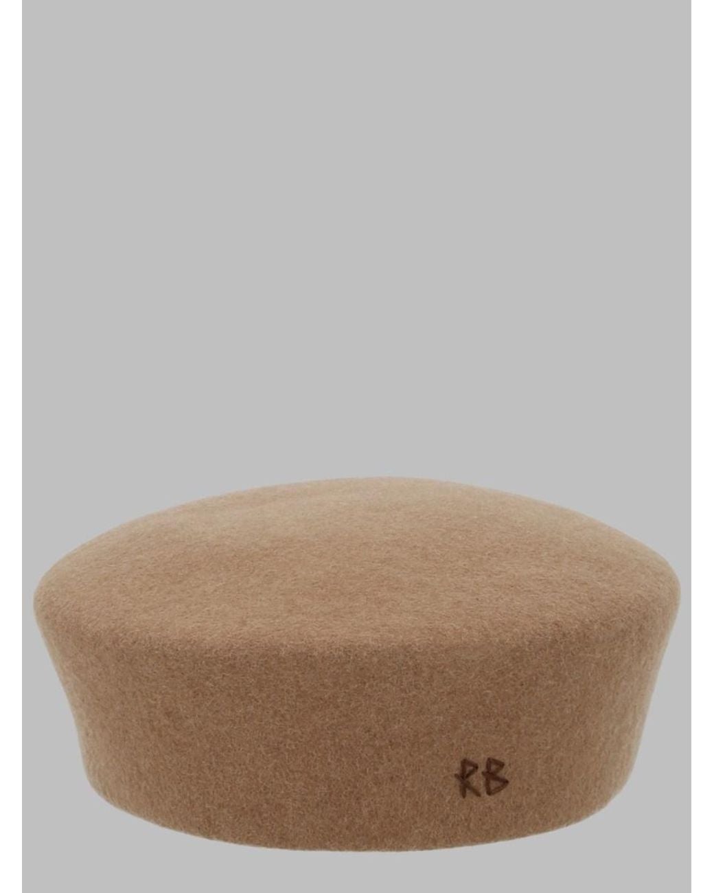 Ruslan Baginskiy Brown Hat Pillbox Felt Wool