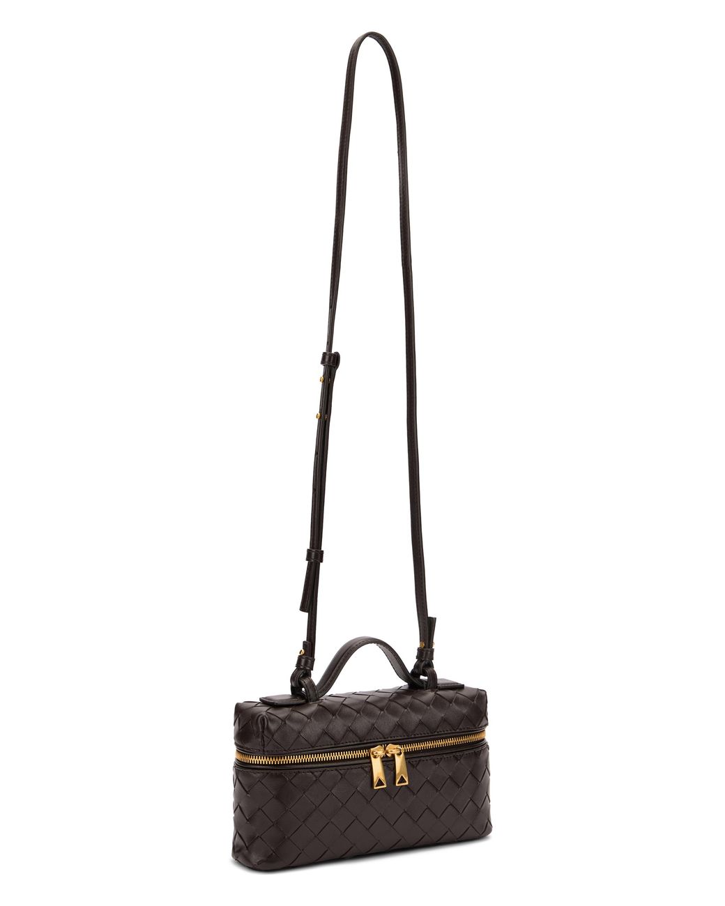 Bottega Veneta Multicolor Vanity Case Bang Woven Leather Calf Skin Bag