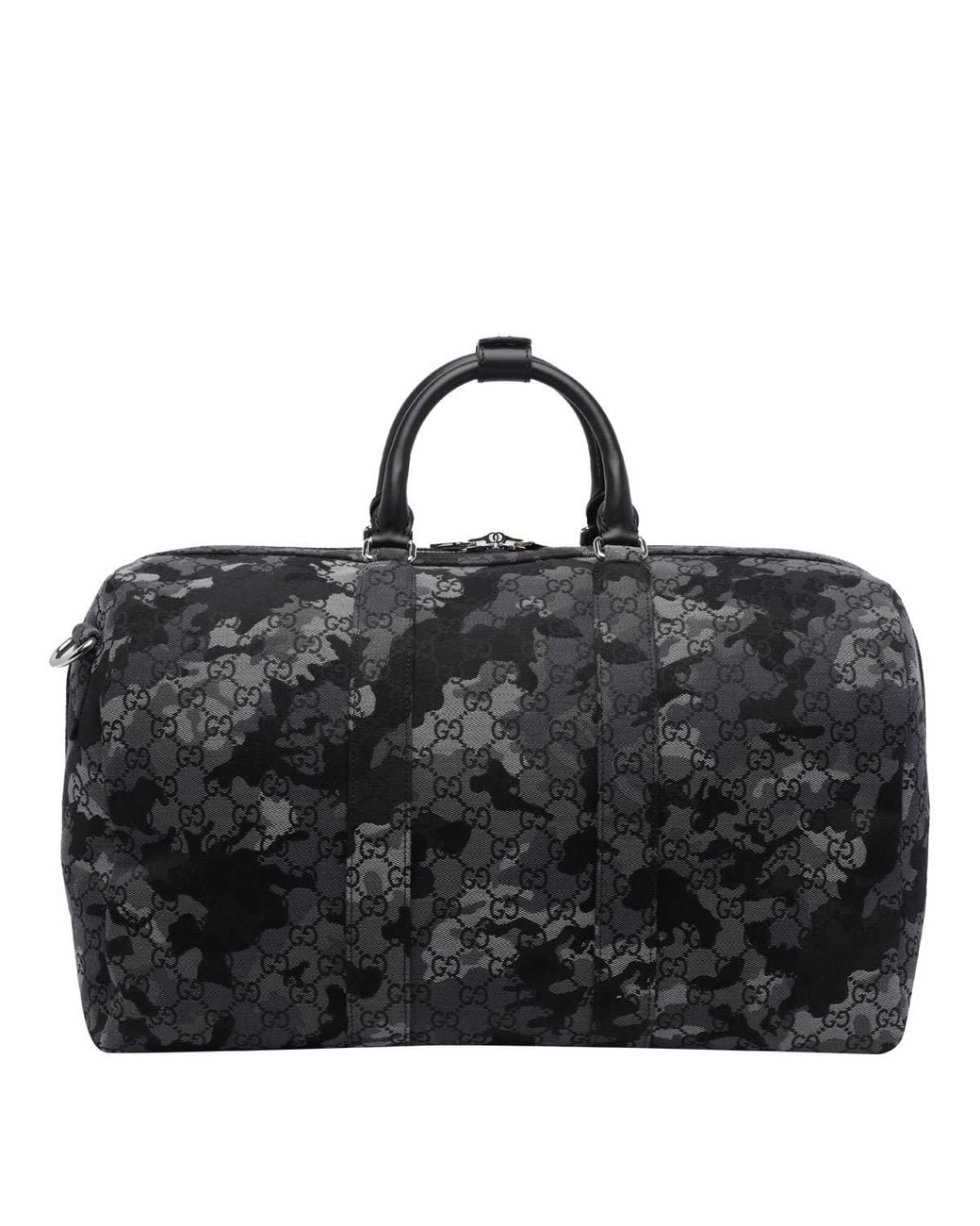 Gucci Black Large Gg Canvas Duffle Bag for men