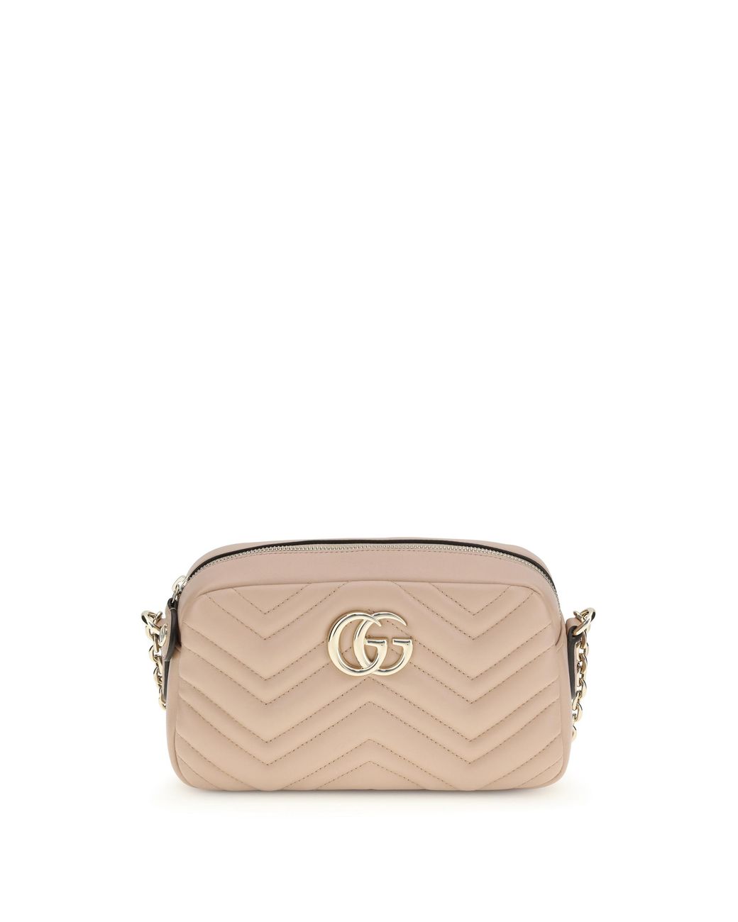 Gucci Natural Shoulder Bag Gg Marmont Cameo Calf Leather X Dafne Handbags
