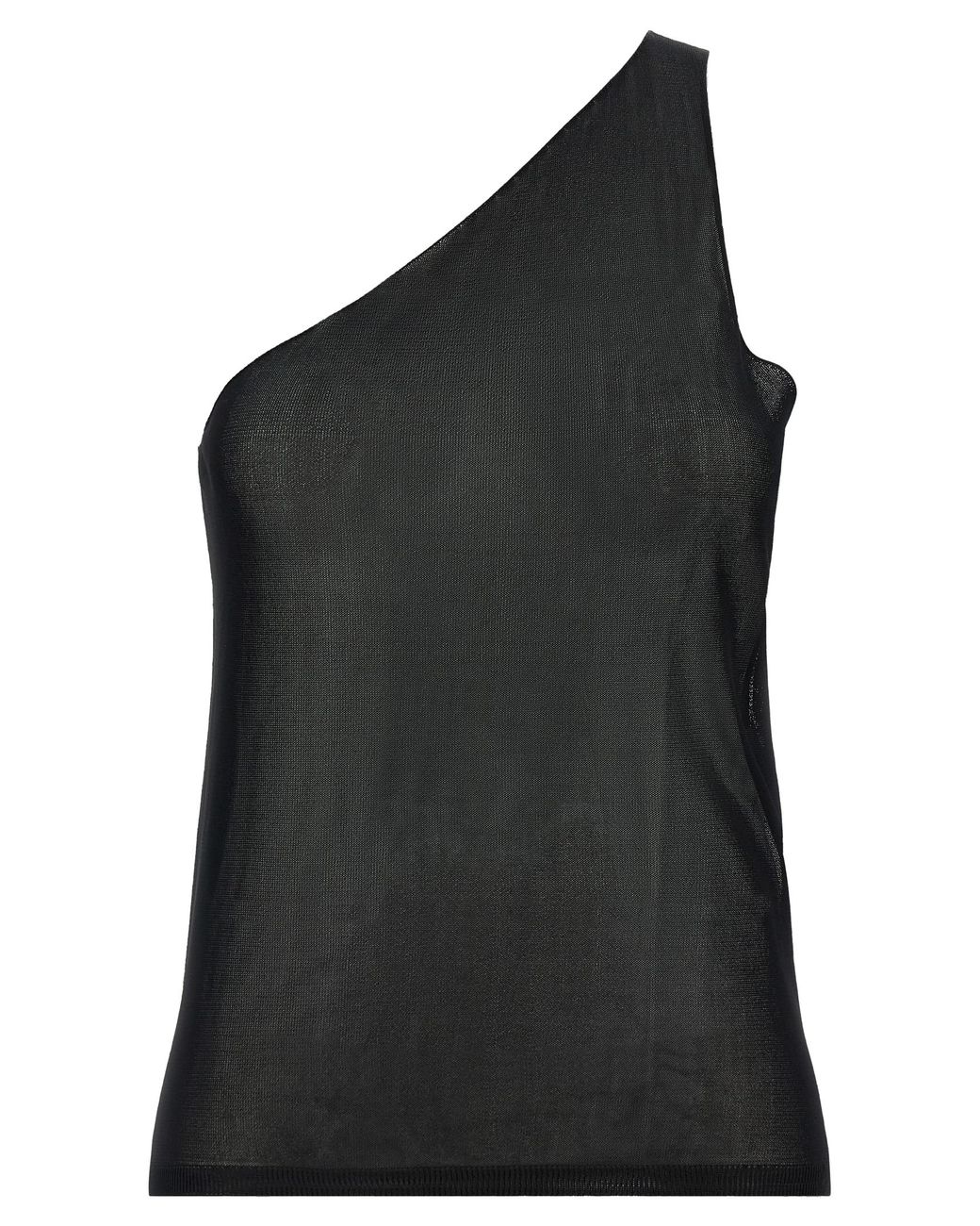 Fendi Black Fendi Semi-Transparent Silk Organza Sweater
