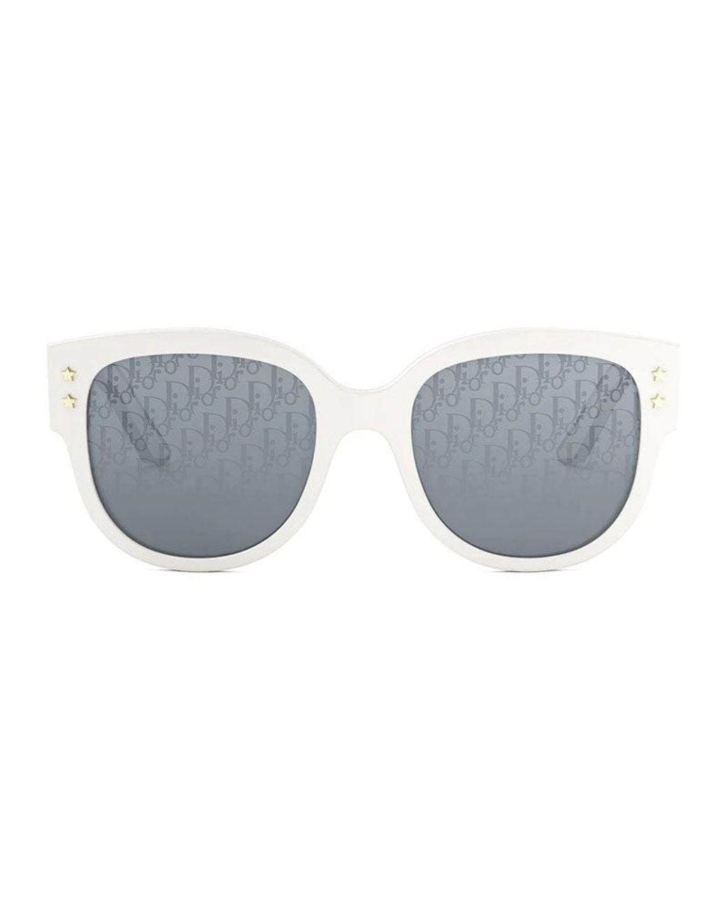 Dior Blue Sunglasses Square Full Rim, - Frame And With Logo Pattern Mirror Lens Pacificb2F95Ab for men