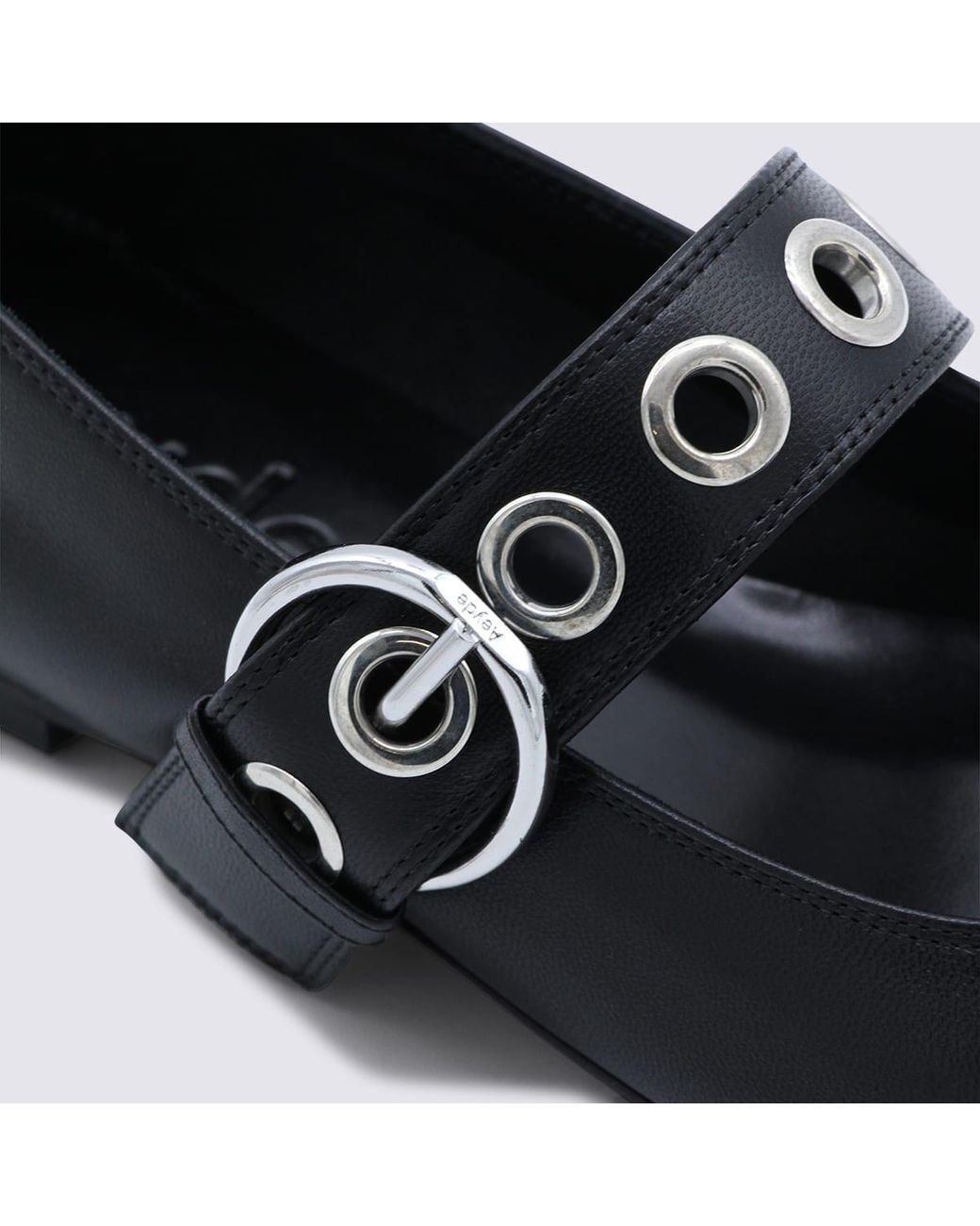 Aeyde Black Leather Flats