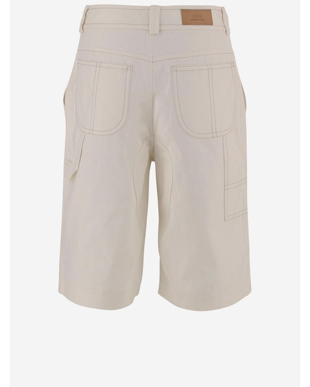AMI White Shorts Cotton for men