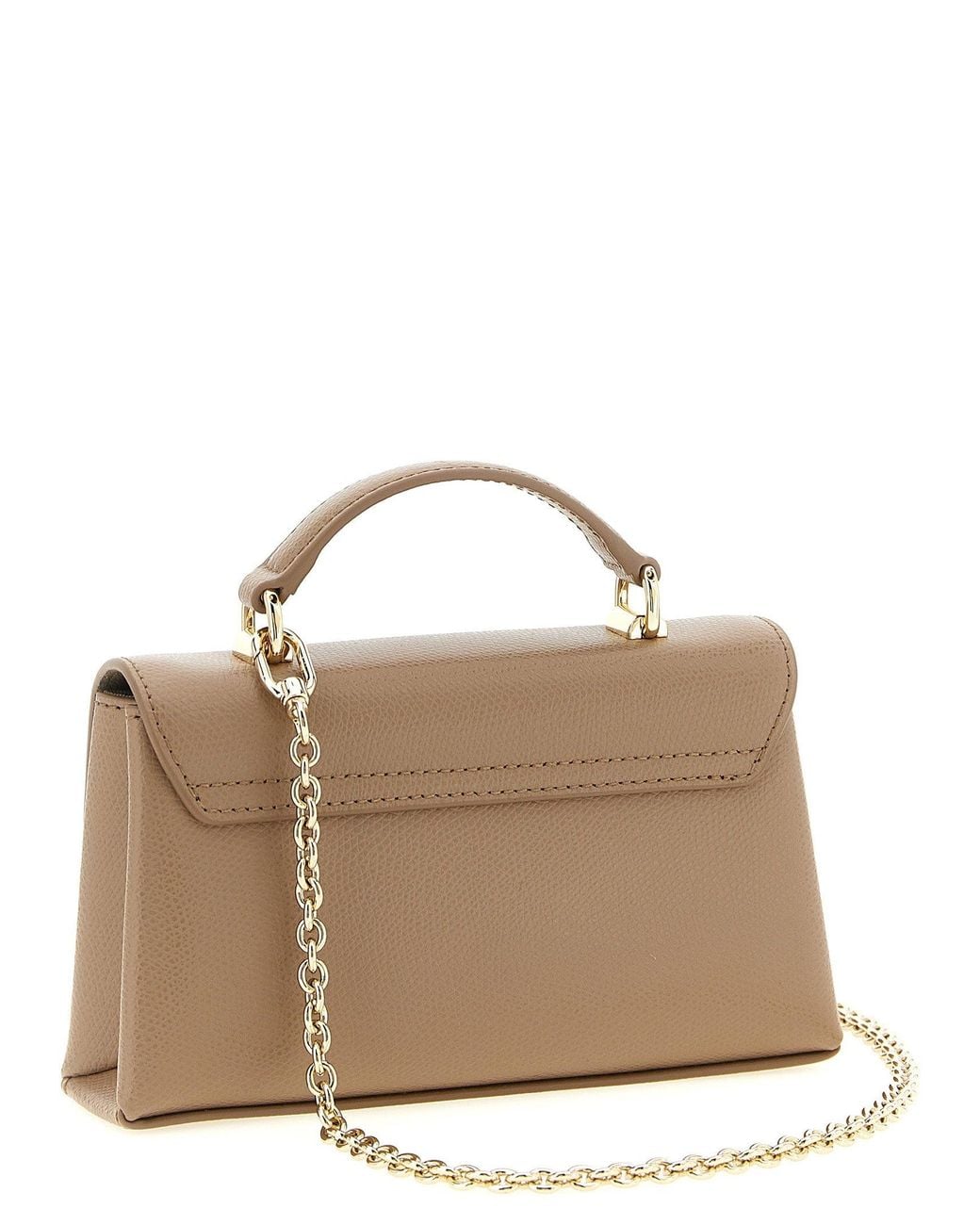 Furla Brown 1927 Mini Top Handle Bag