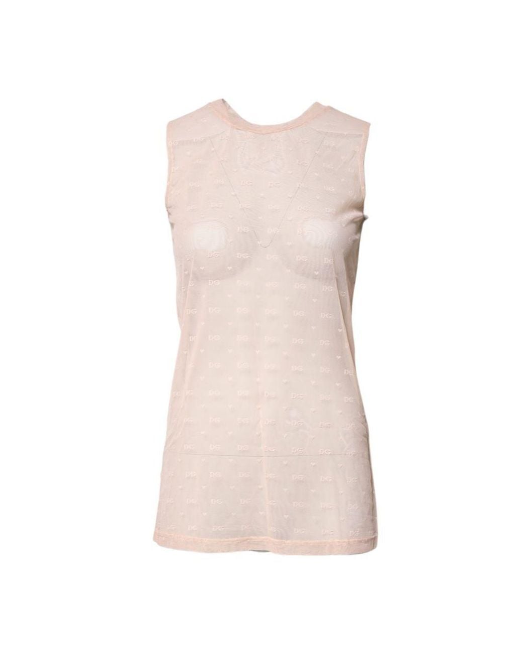 Dolce & Gabbana Pink Sleeveless Tops