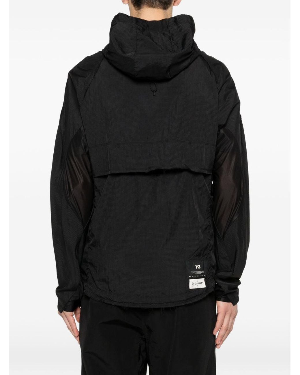 Y-3 Black Nylon Blouson Jacket for men