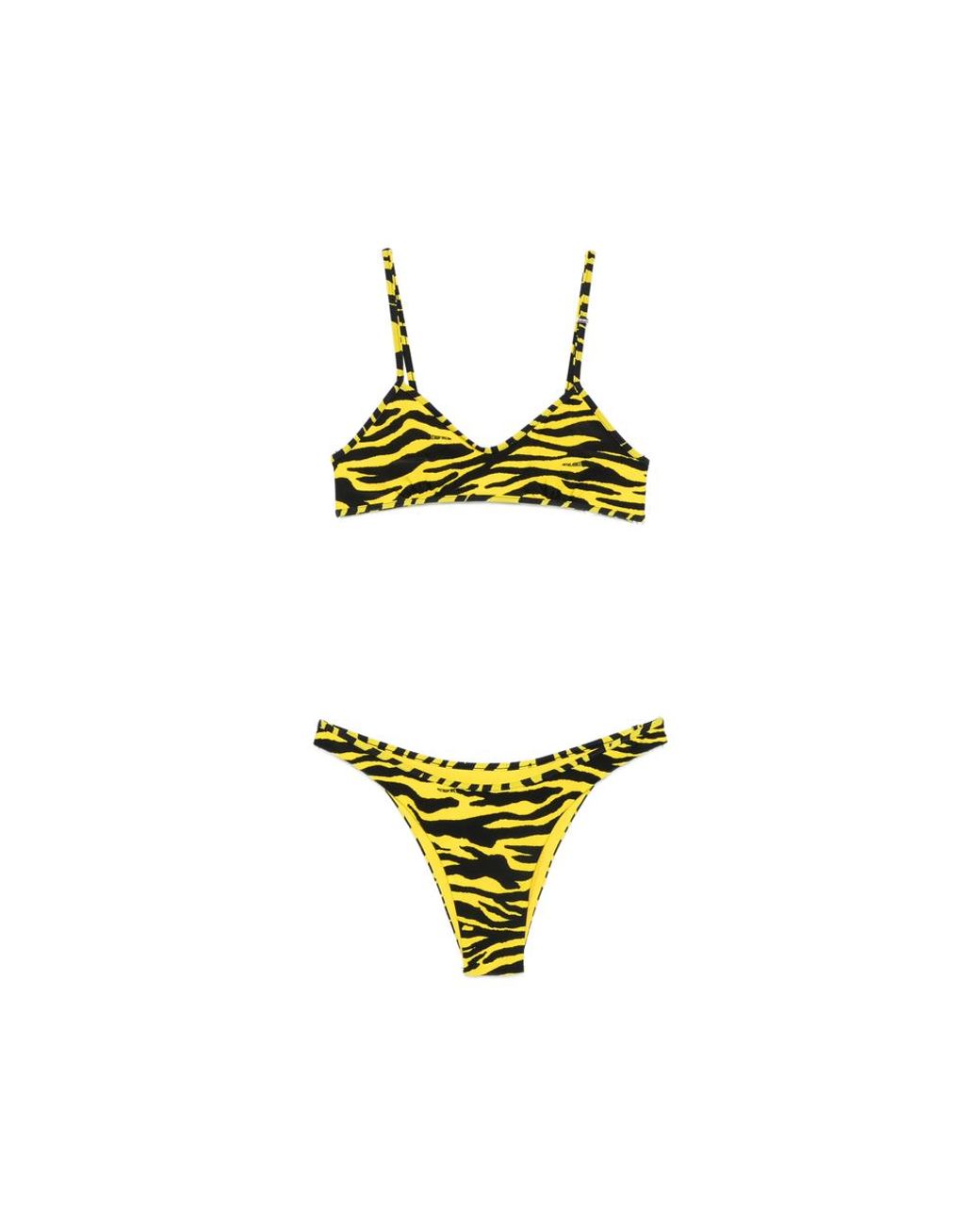 The Attico Yellow Beachwear