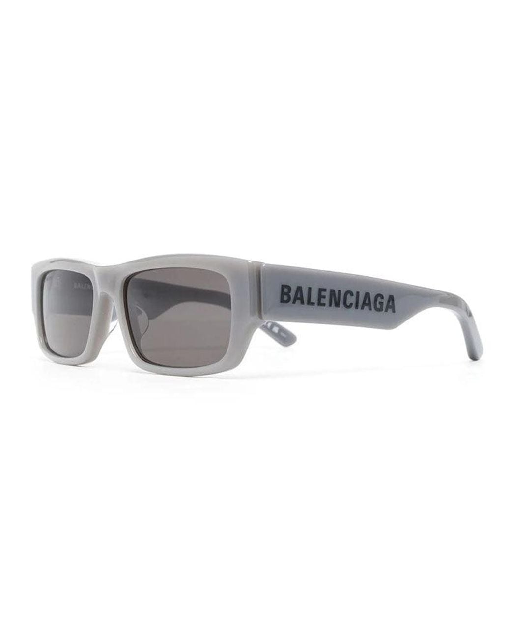 Balenciaga Gray Sunglasses Rectangle Full Rim, Frame And Lens Bb0261Sa004 for men