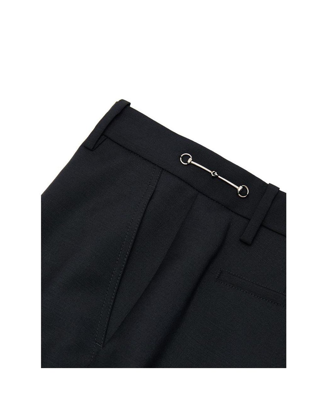 Gucci Black Slim-Fit Trousers