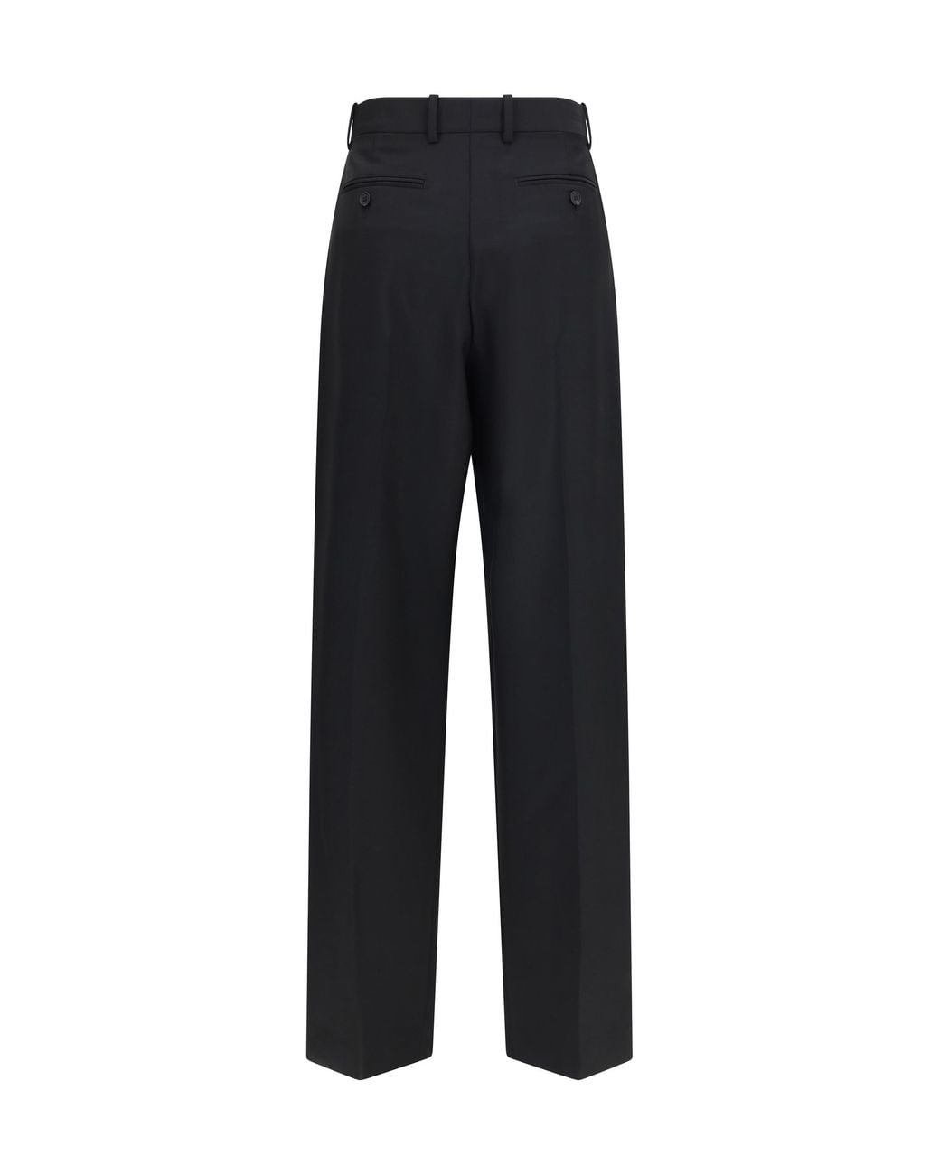 Givenchy Blue Trousers Double-Pleat Wool-Mohair Wool (Ovis Aries)