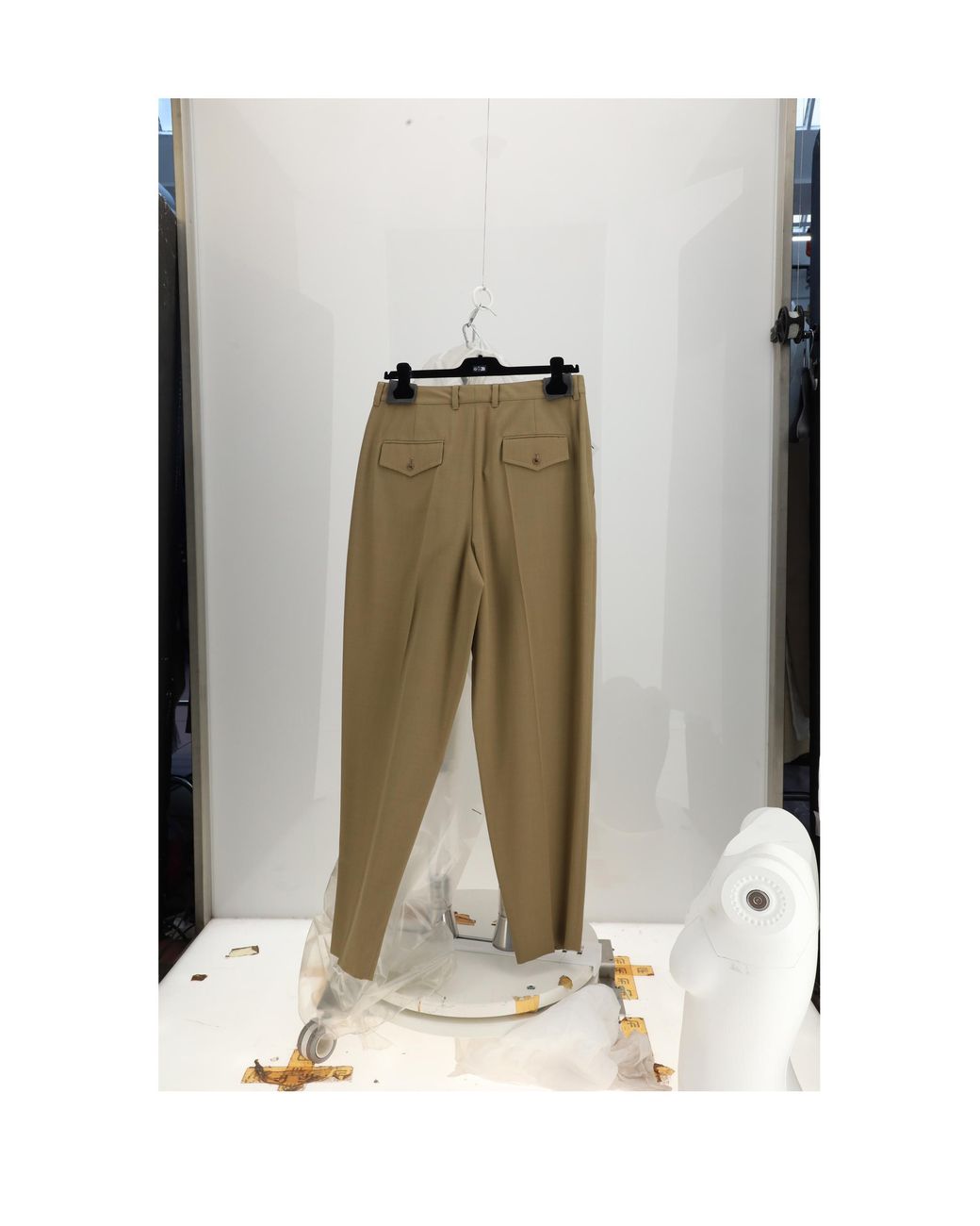 Céline Green Trousers Montauk Wool