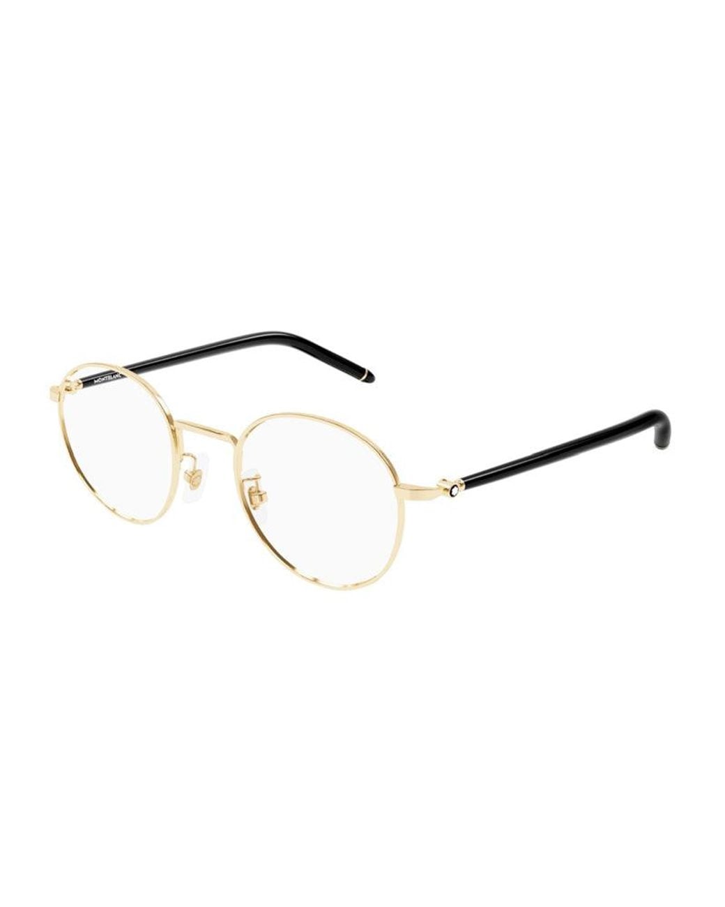 Montblanc Metallic Eyeglasses Square Full Rim, Frame And Clear Demo Lens Mb0273O001 Sunglasses for men