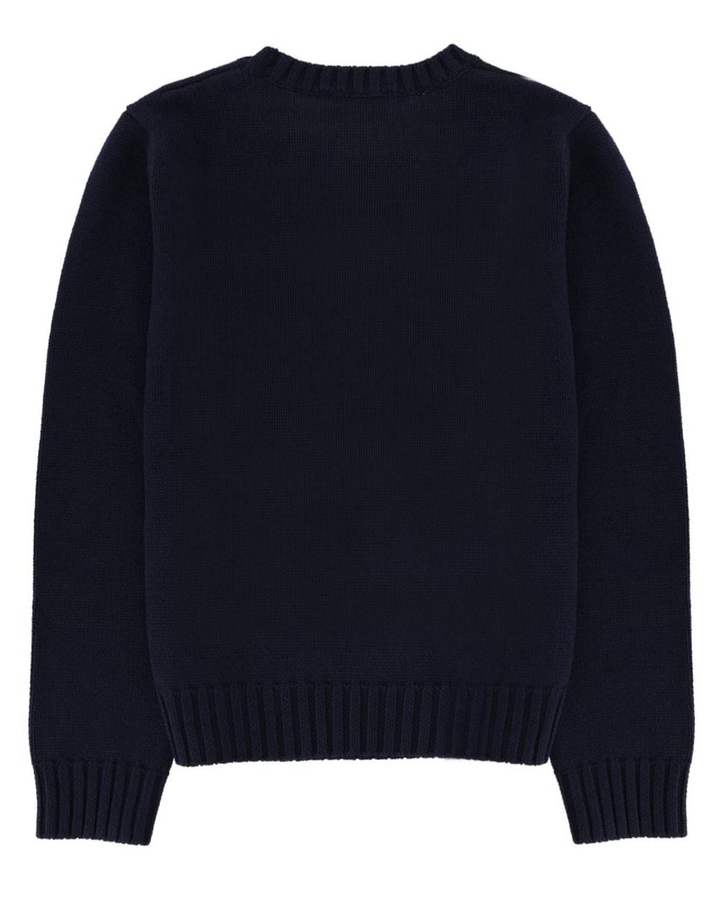 Sporty & Rich Blue Jersey With Logo Cotton Jumpers