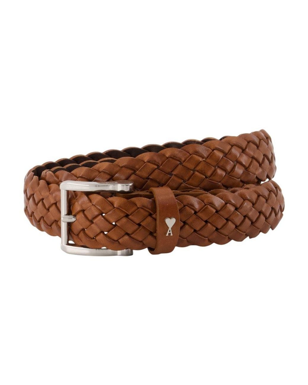 AMI Brown 30Mm Braided Paris Belt