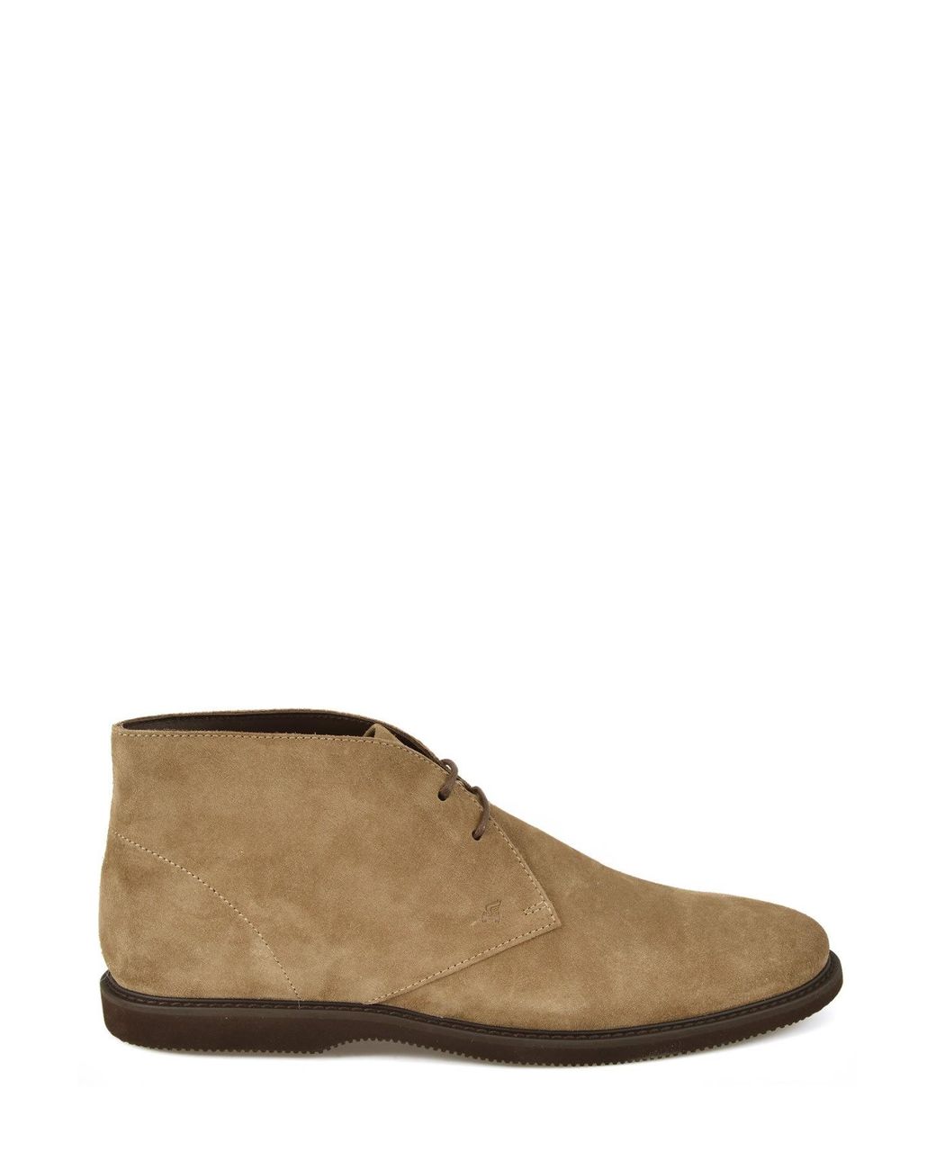 Hogan Leather Desert Boots in Brown for Men | Lyst