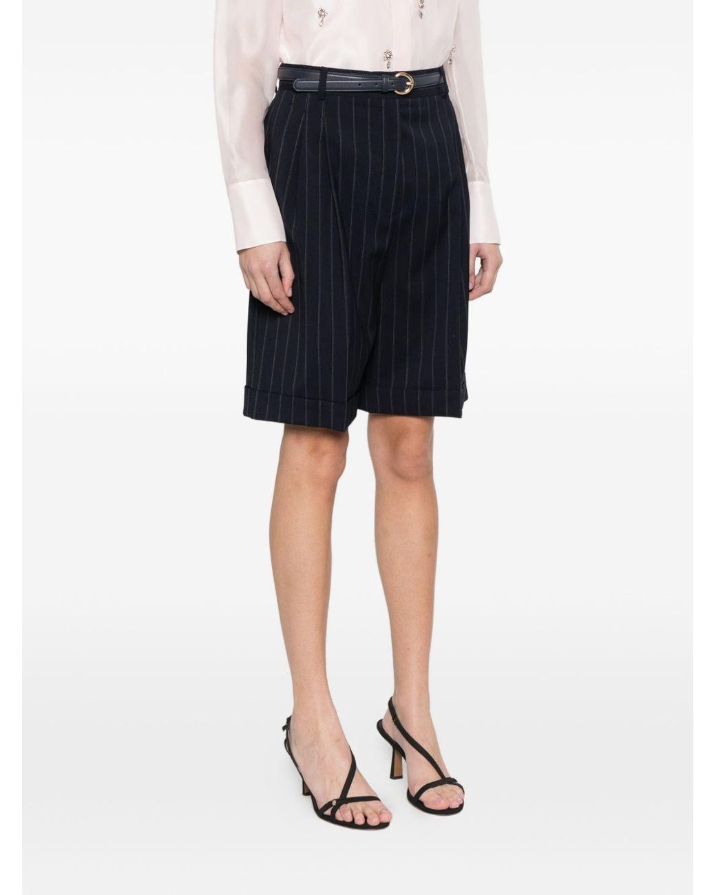 Max Mara Blue 'Era' Bermuda Shorts