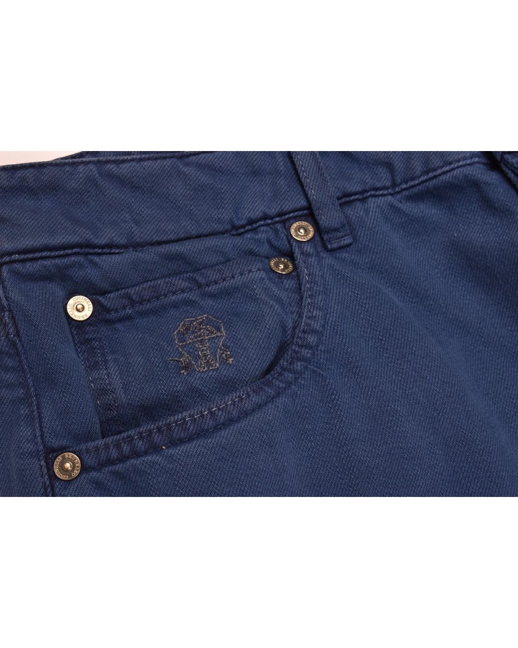 Brunello Cucinelli Blue Leisure Fit Trousers for men