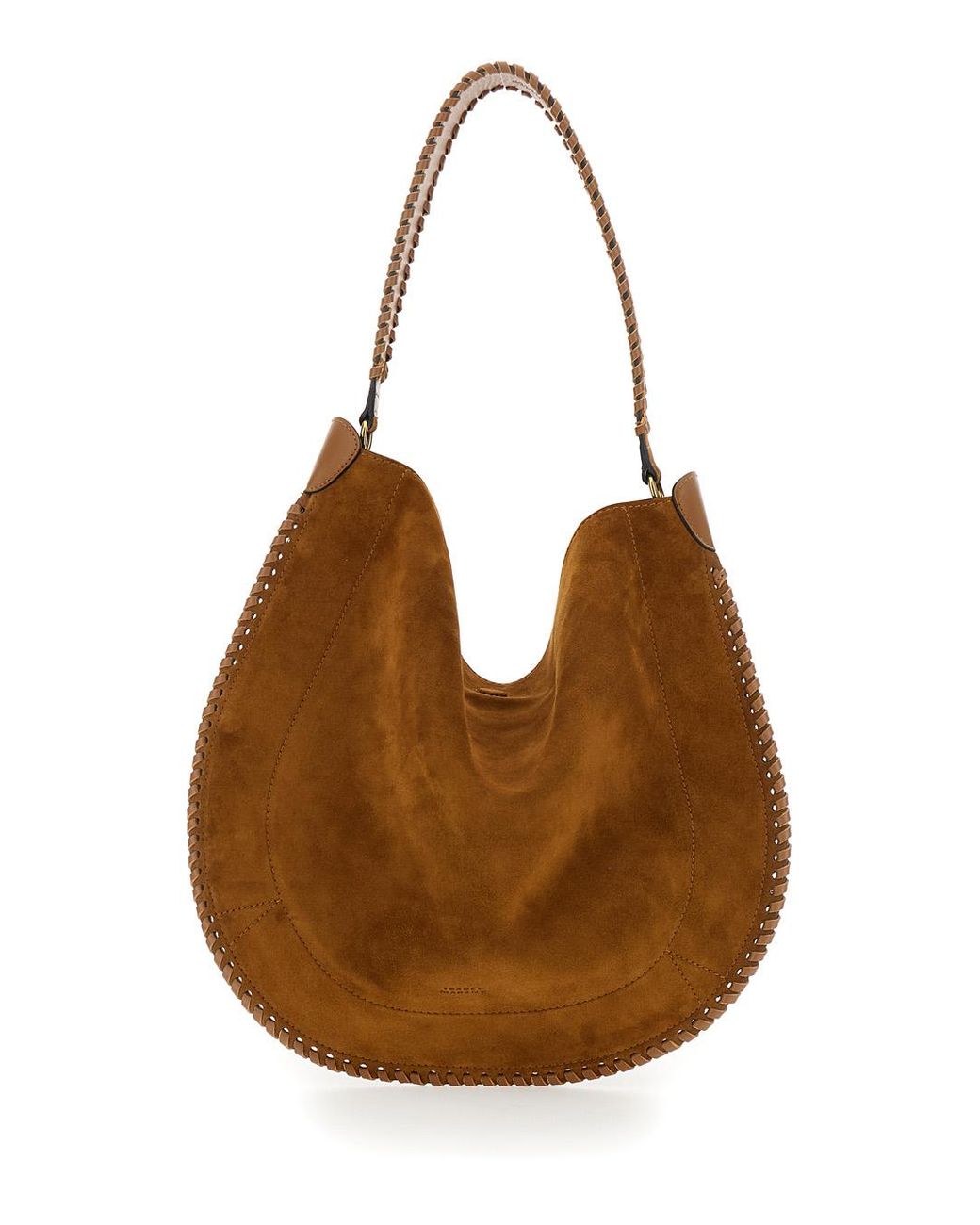 Isabel Marant Brown Crossbody Bag Oskan Hobo Suede Shoulder
