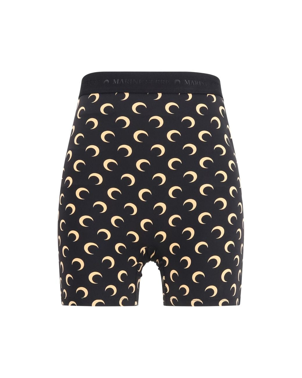 MARINE SERRE Gray Technical Stretch Shorts Polyamide